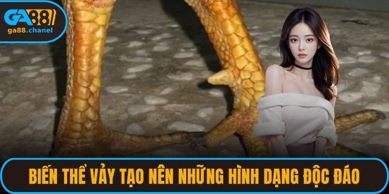 Biến thể vảy tạo nên những hình dạng độc đáo