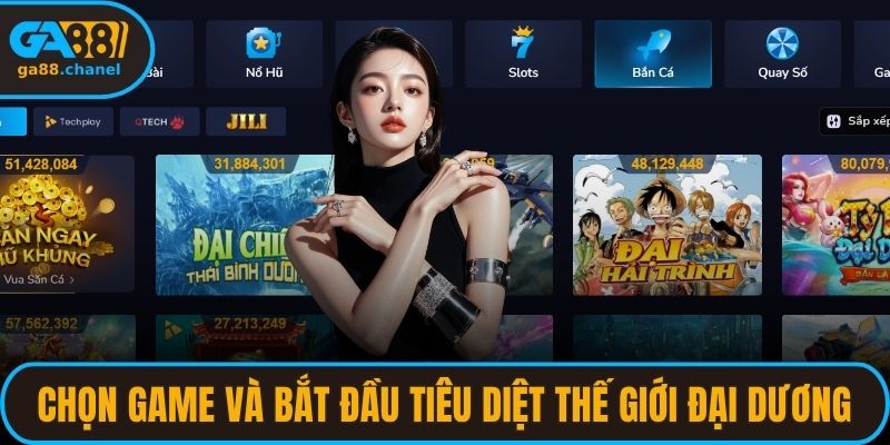 Lựa chọn game và bắt đầu tiêu diệt thế giới đại dương