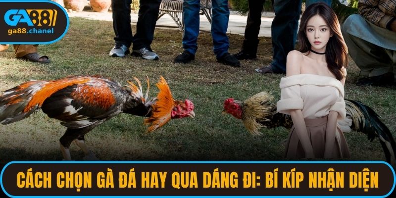 cách chọn gà đá hay qua dáng đi