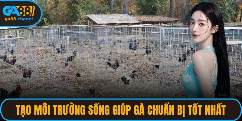 Tạo môi trường sống chuẩn giúp gà chuẩn bị tốt nhất